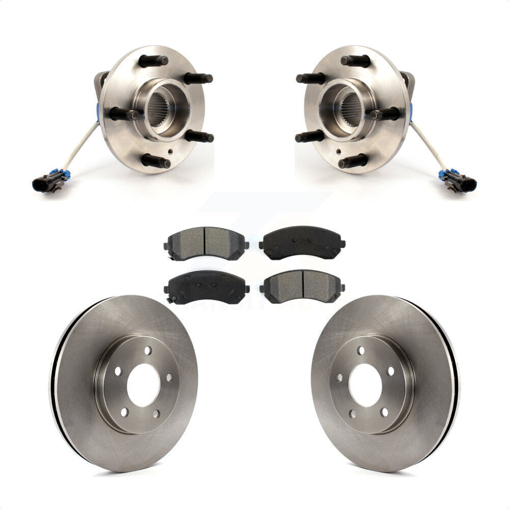 Hub Bearing Brake Rotor Pad Front Kit For Buick Rendezvous Pontiac Montana Aztek