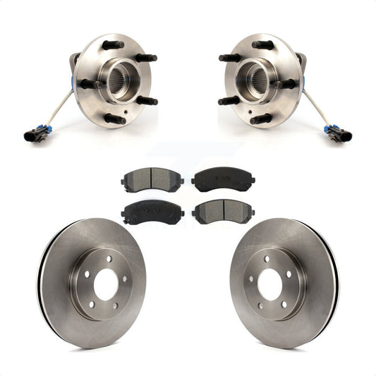 Hub Bearing Brake Rotor Pad Front Kit For Buick Rendezvous Pontiac Montana Aztek
