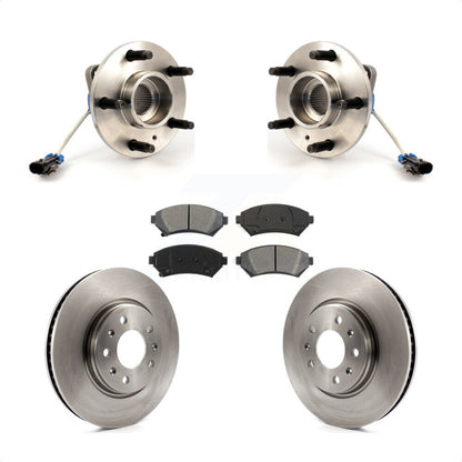 Hub Bearing Assembly Disc Brake Rotor & Pads Front Kit For 2003 Cadillac Seville