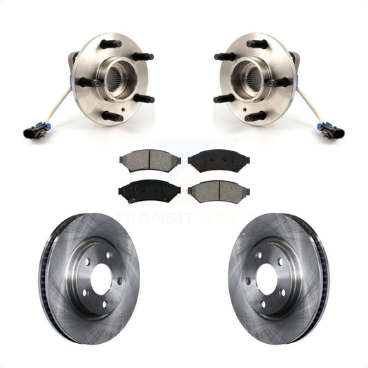 Hub Bearing Disc Brake Rotor Pad Front Kit For Buick Pontiac LaCrosse Grand Prix