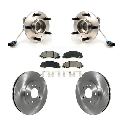 Hub Bearing Brake Rotor & Pad Front Kit For Chevrolet Impala Buick Lucerne Monte