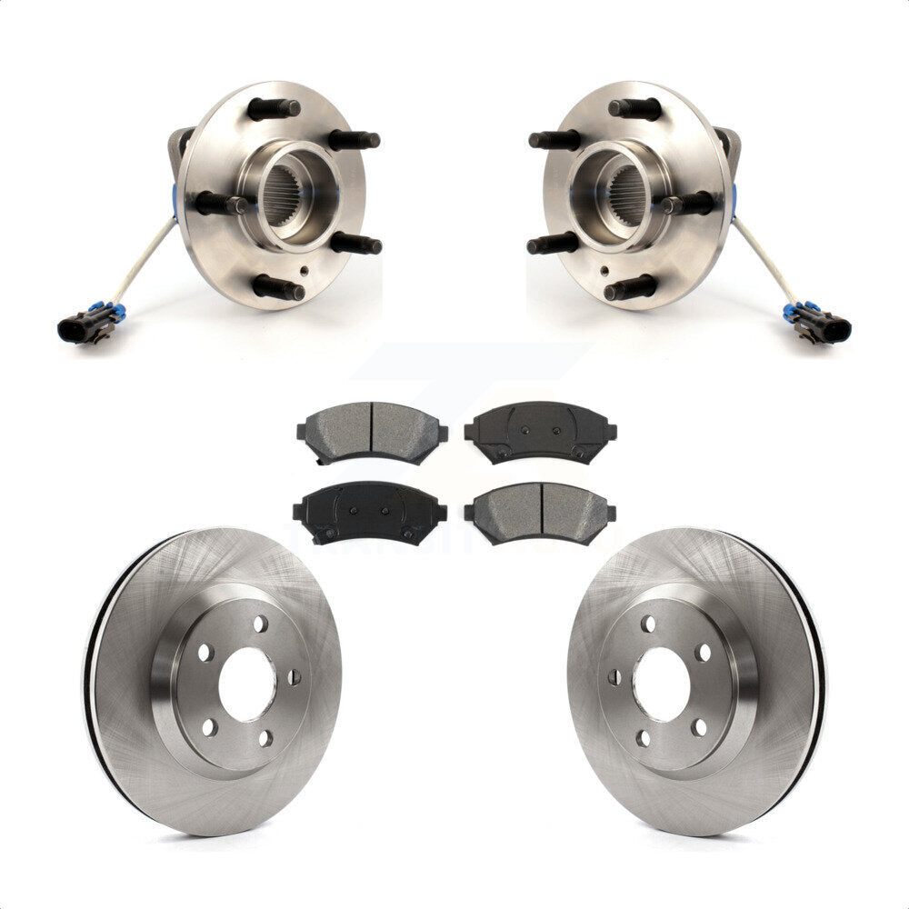 Hub Bearing Brake Rotor & Pad Front Kit For Chevrolet Impala Buick LeSabre Monte