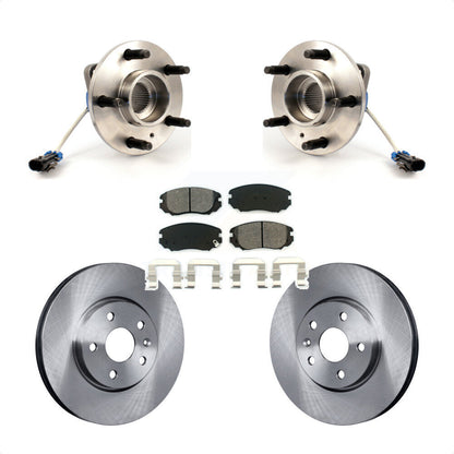 Hub Bearing Assembly Disc Brake Rotors And Pads Front Kit For 2010 Buick Allure