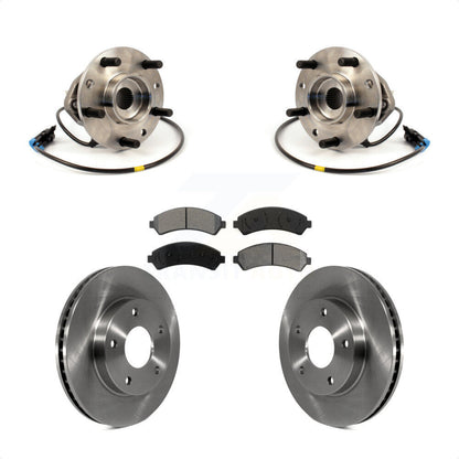 Hub Bearing Brake Rotor Pads Front Kit For Chevrolet GMC Blazer S10 Jimmy Sonoma