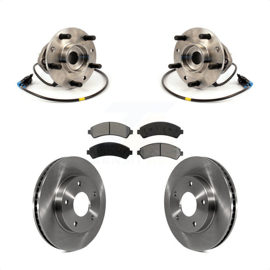 Hub Bearing Brake Rotor Pads Front Kit For Chevrolet GMC Blazer S10 Jimmy Sonoma