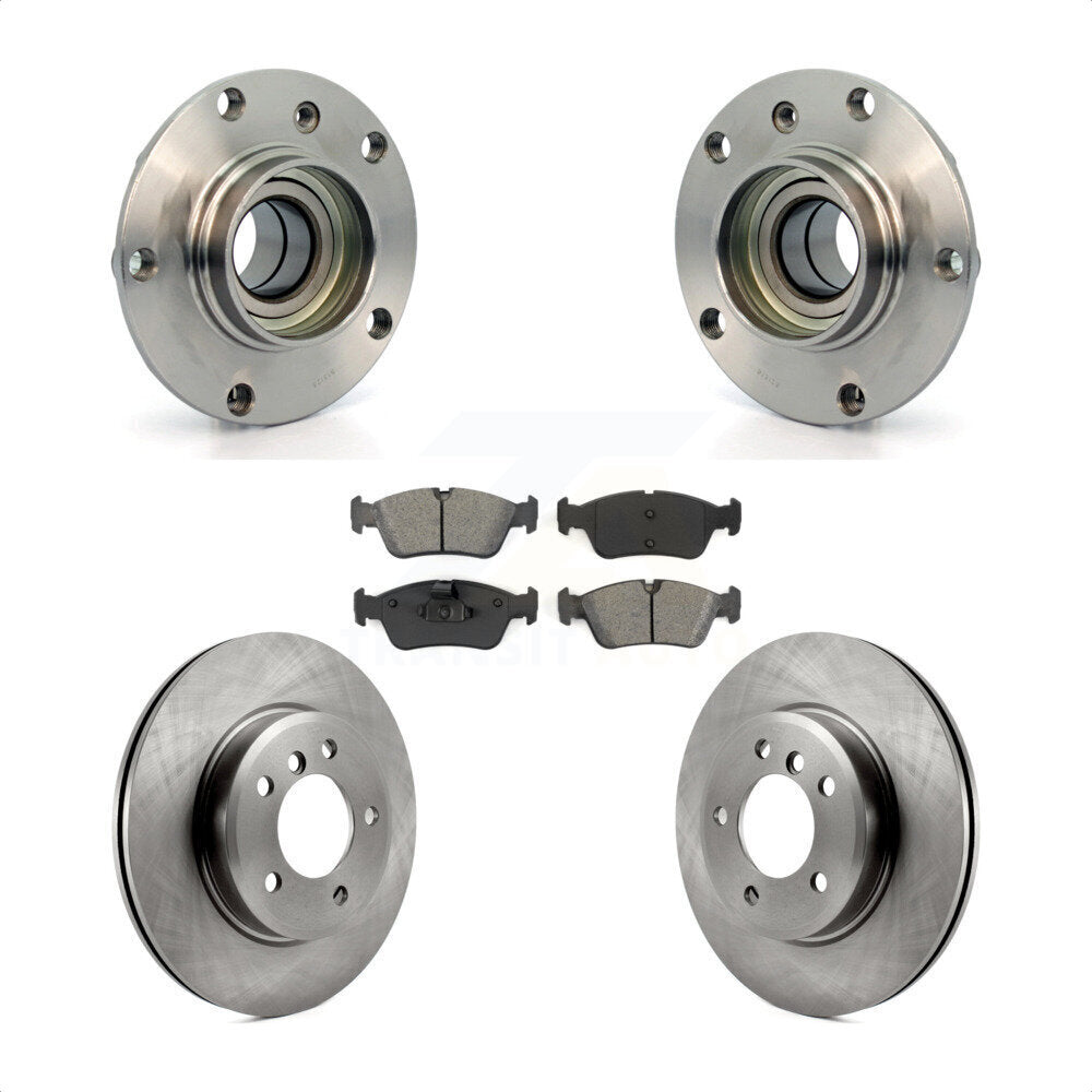 Hub Bearing Brake Rotor & Pads Front Kit For BMW Z4 325i 325Ci 320i Z3 328i 323i