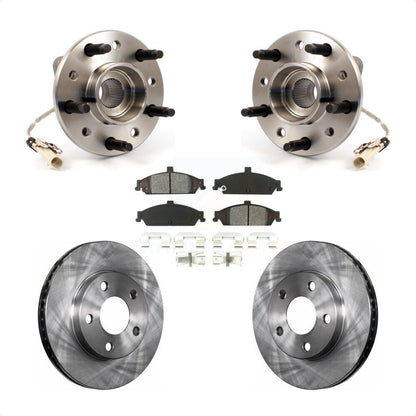 Hub Bearing Disc Brake Rotor Pad Front Kit For Pontiac Grand Am Chevrolet Malibu