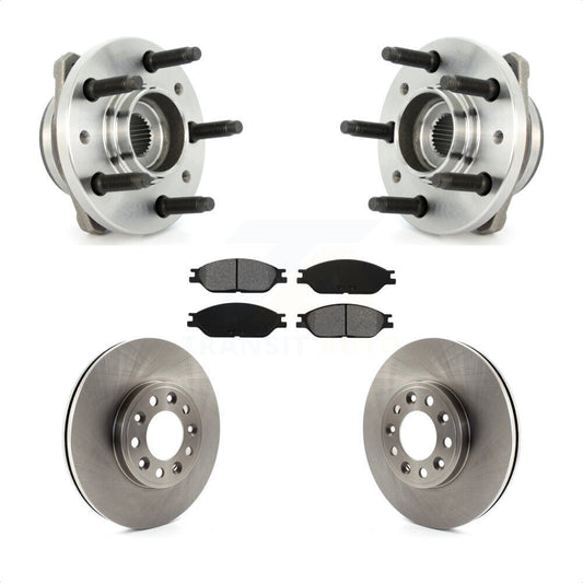 Hub Bearing Assembly Disc Brake Rotor Pads Front Kit For 1999-2003 Ford Windstar