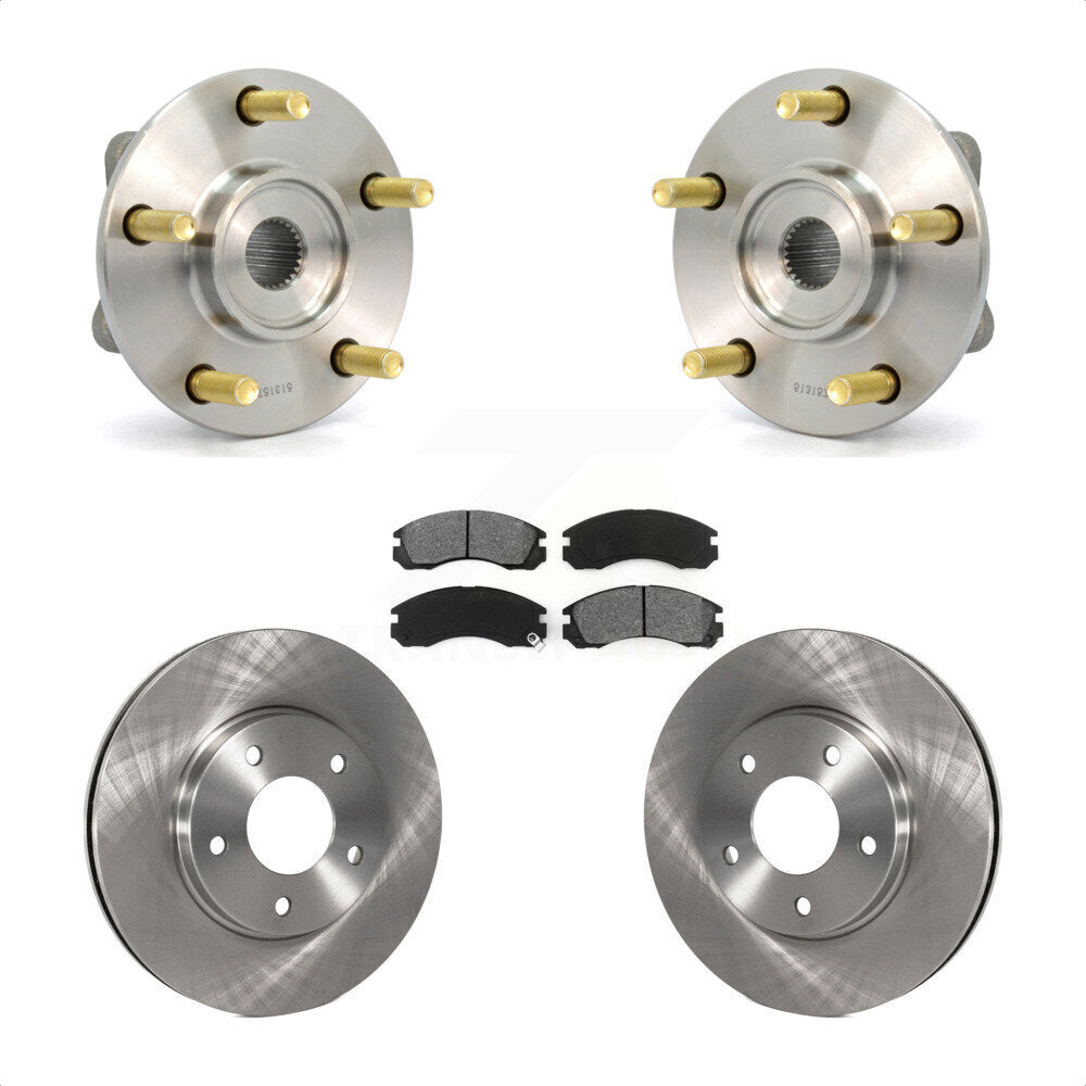 Hub Bearing Assembly Brake Rotor Pads Front Kit For 2000 Mitsubishi Eclipse 3.0L