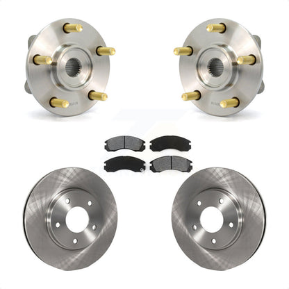 Hub Bearing Assembly Brake Rotor Pads Front Kit For 2000 Mitsubishi Eclipse 3.0L