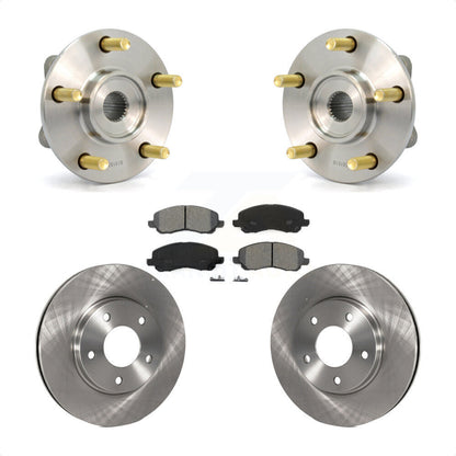 Hub Bearing Brake Rotor & Pads Front Kit For Chrysler Sebring Mitsubishi Eclipse