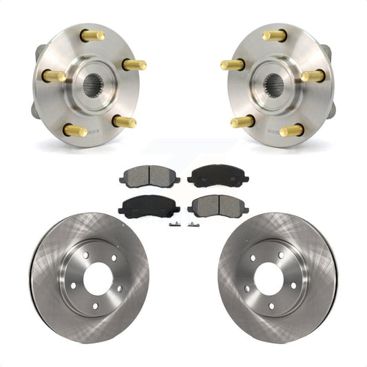 Hub Bearing Brake Rotor & Pads Front Kit For Chrysler Sebring Mitsubishi Eclipse