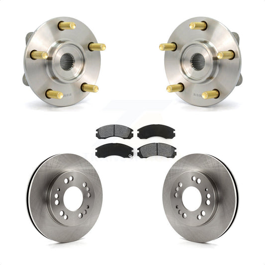 Hub Bearing Assembly Disc Brake Rotor And Pad Front Kit For 1998 Eagle Talon AWD