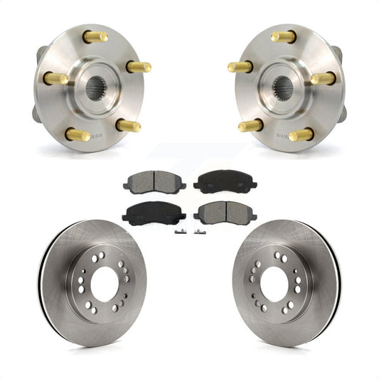 Hub Bearing Brake Rotor & Pads Front Kit For 2001 Mitsubishi Eclipse Galant 2.4L