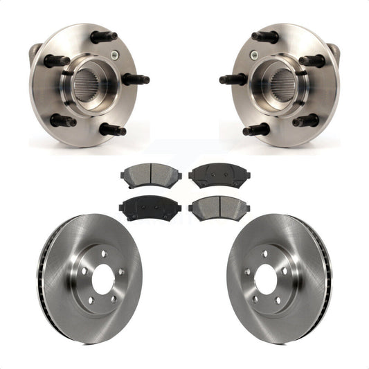 Hub Bearing Brake Rotor & Pad Front Kit For Chevrolet Impala Monte Carlo Non-ABS
