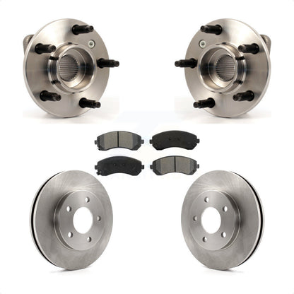 Hub Bearing Disc Brake Rotor & Pads Front Kit For Buick Rendezvous Pontiac Aztek