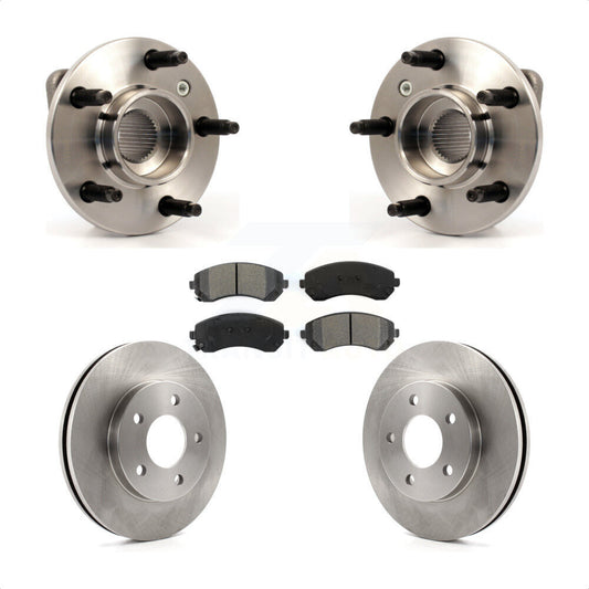 Hub Bearing Disc Brake Rotor & Pads Front Kit For Buick Rendezvous Pontiac Aztek