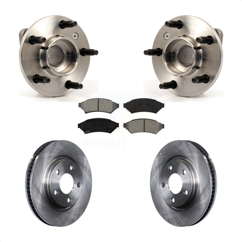 Hub Bearing Disc Brake Rotor Pad Front Kit For Pontiac Grand Prix Buick LaCrosse