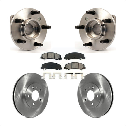 Hub Bearing Brake Rotor & Pad Front Kit For Chevrolet Impala Monte Carlo Non-ABS