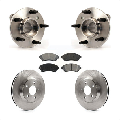Hub Bearing Brake Rotor & Pad Front Kit For Chevrolet Impala Monte Carlo Non-ABS
