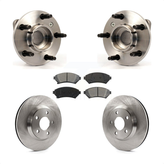 Hub Bearing Brake Rotor & Pad Front Kit For Chevrolet Impala Monte Carlo Non-ABS