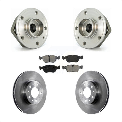 Hub Bearing Assembly Brake Rotor & Pad Front Kit For 1999-2000 Volvo S70 V70 C70