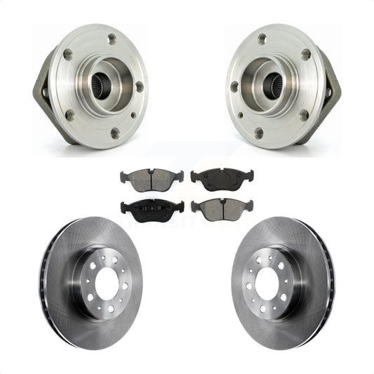 Hub Bearing Assembly Brake Rotor & Pad Front Kit For 1999-2000 Volvo S70 V70 C70