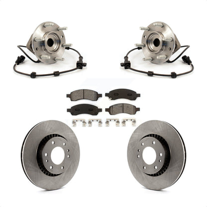 Hub Bearing Brake Rotor Pad Front Kit For Chevrolet Trailblazer GMC Envoy XL EXT