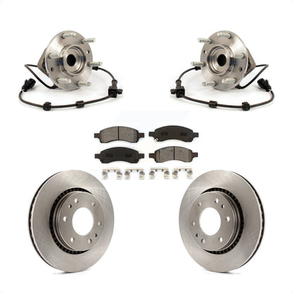 Hub Bearing Brake Rotor Pads Front Kit For Chevrolet Trailblazer GMC Envoy Buick