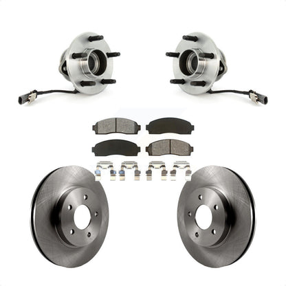 Hub Bearing Brake Rotor & Pad Front Kit For Saturn Vue Chevrolet Equinox Pontiac