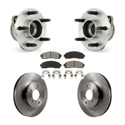 Hub Bearing Brake Rotor & Pad Front Kit For Saturn Vue Pontiac Torrent Chevrolet