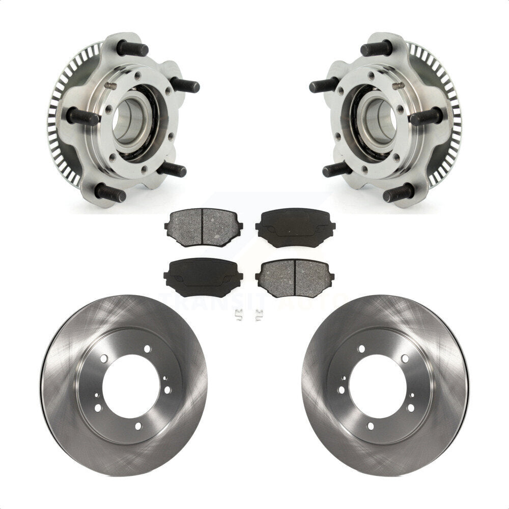 Hub Bearing Assembly Disc Brake Rotor Pad Front Kit For Suzuki Grand Vitara XL-7