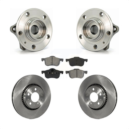 Hub Bearing Assembly Disc Brake Rotor & Pad Front Kit For Volvo S60 XC70 V70 S80