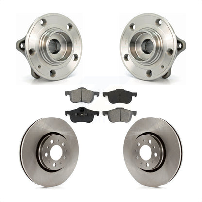 Hub Bearing Assembly Disc Brake Rotors And Pads Front Kit For Volvo S60