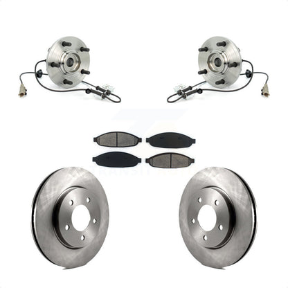 Hub Bearing Assembly Brake Rotor & Pad Front Kit For 2004-2006 Chrysler Pacifica