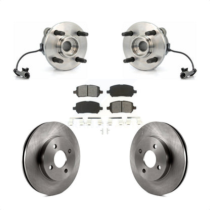 Hub Bearing Brake Rotor Pad Front Kit For Chevrolet Cobalt Pontiac G5 Saturn Ion