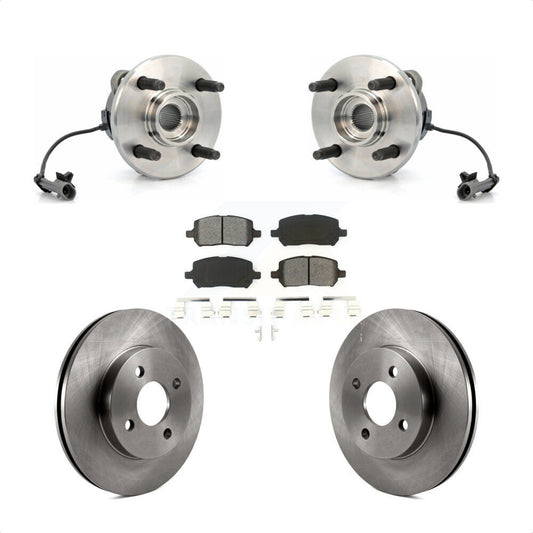 Hub Bearing Brake Rotor Pad Front Kit For Chevrolet Cobalt Pontiac G5 Saturn Ion