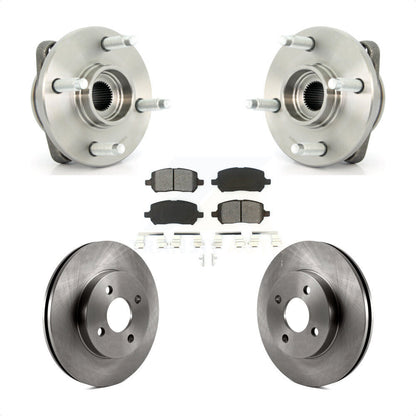 Hub Bearing Brake Rotor Pad Front Kit For Chevrolet Cobalt Pontiac G5 Saturn Ion