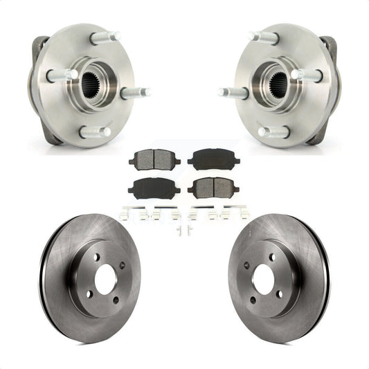 Hub Bearing Brake Rotor Pad Front Kit For Chevrolet Cobalt Pontiac G5 Saturn Ion