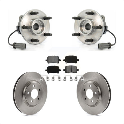 Hub Bearing Assembly Brake Rotor & Pad Front Kit For Chevrolet Cobalt Saturn Ion