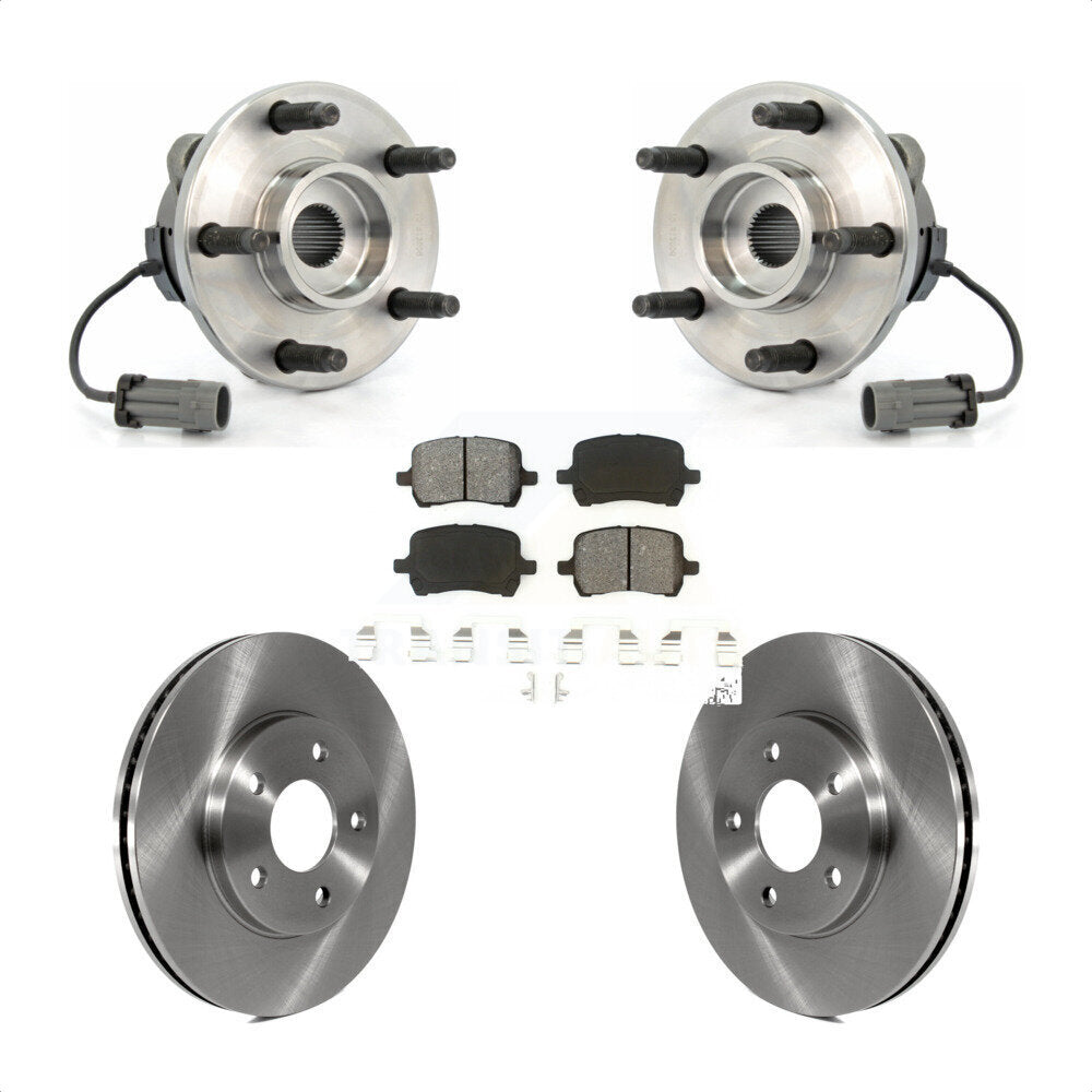 Hub Bearing Assembly Disc Brake Rotors And Pads Front Kit For Chevrolet HHR