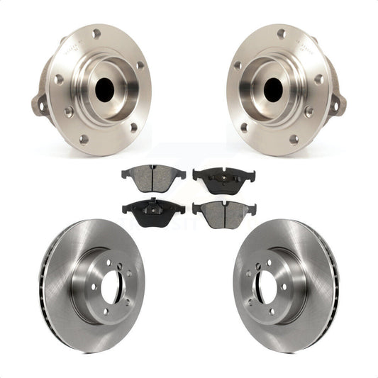 Hub Bearing Assembly Disc Brake Rotors And Pads Front Kit For BMW 530i 525i 528i