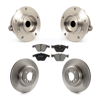 Hub Bearing Assembly Brake Rotor Pad Front Kit For BMW 650i 645Ci 550i 545i 535i