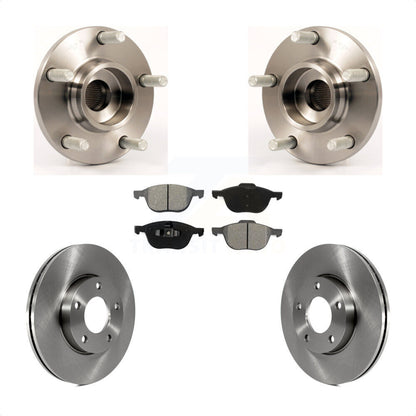 Hub Bearing Assembly Disc Brake Rotors And Pads Front Kit For Mazda 3 2.0L