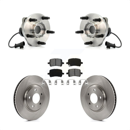 Hub Bearing Disc Brake Rotor & Pad Front Kit For Chevrolet Malibu HHR Pontiac G6