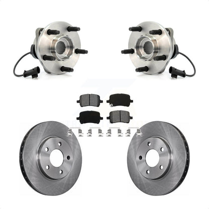 Hub Bearing Assembly Disc Brake Rotors And Pads Front Kit For Chevrolet Malibu