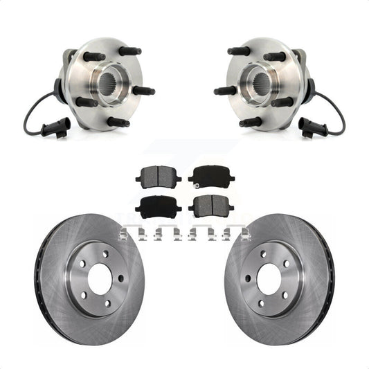Hub Bearing Assembly Disc Brake Rotors And Pads Front Kit For Chevrolet Malibu