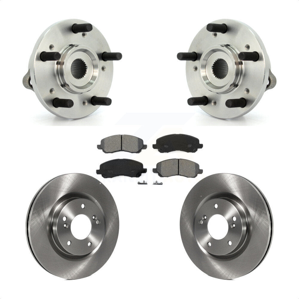 Hub Bearing Assembly Brake Rotor And Pad Front Kit For Mitsubishi Eclipse Galant