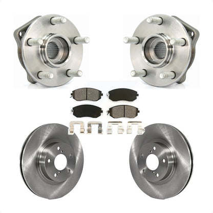 Hub Bearing Assembly Disc Brake Rotors And Pads Front Kit For Subaru Impreza