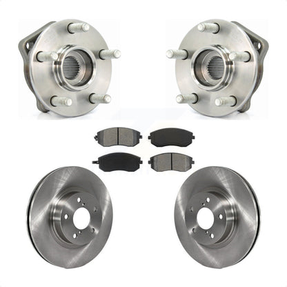 Hub Bearing Assembly Disc Brake Rotor & Pads Front Kit For Subaru Impreza Legacy